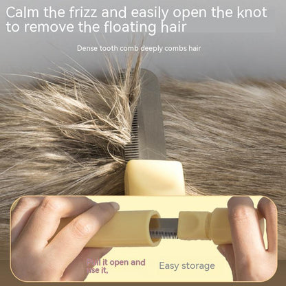 Självrensande pälsborste med click