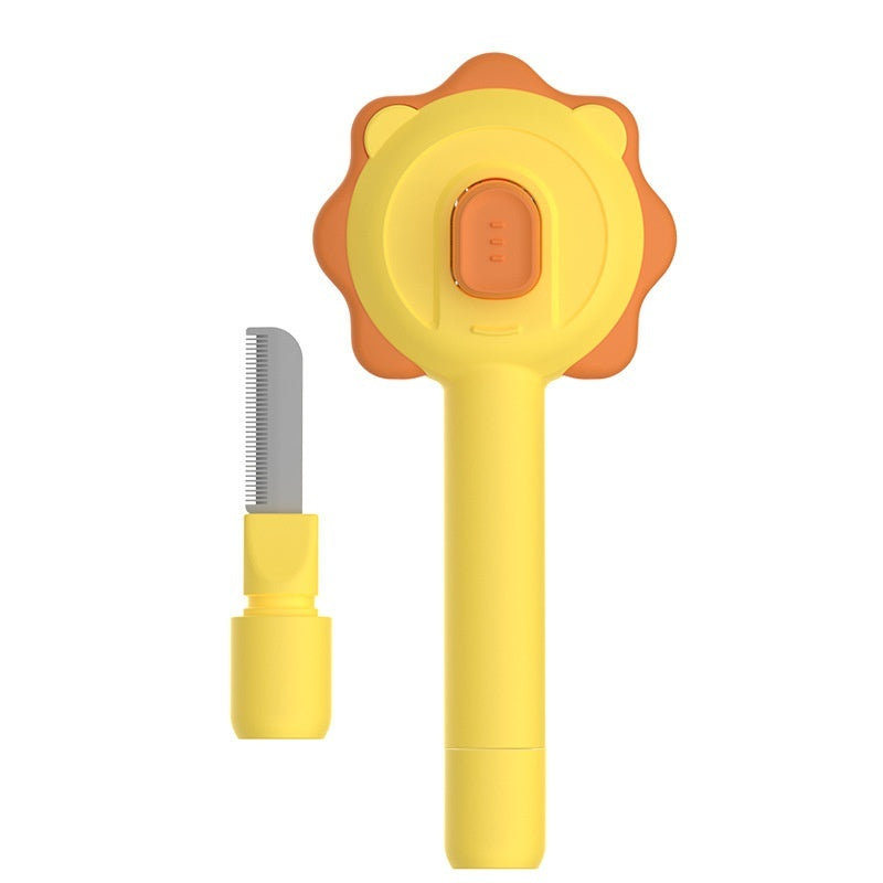 Självrensande pälsborste med click