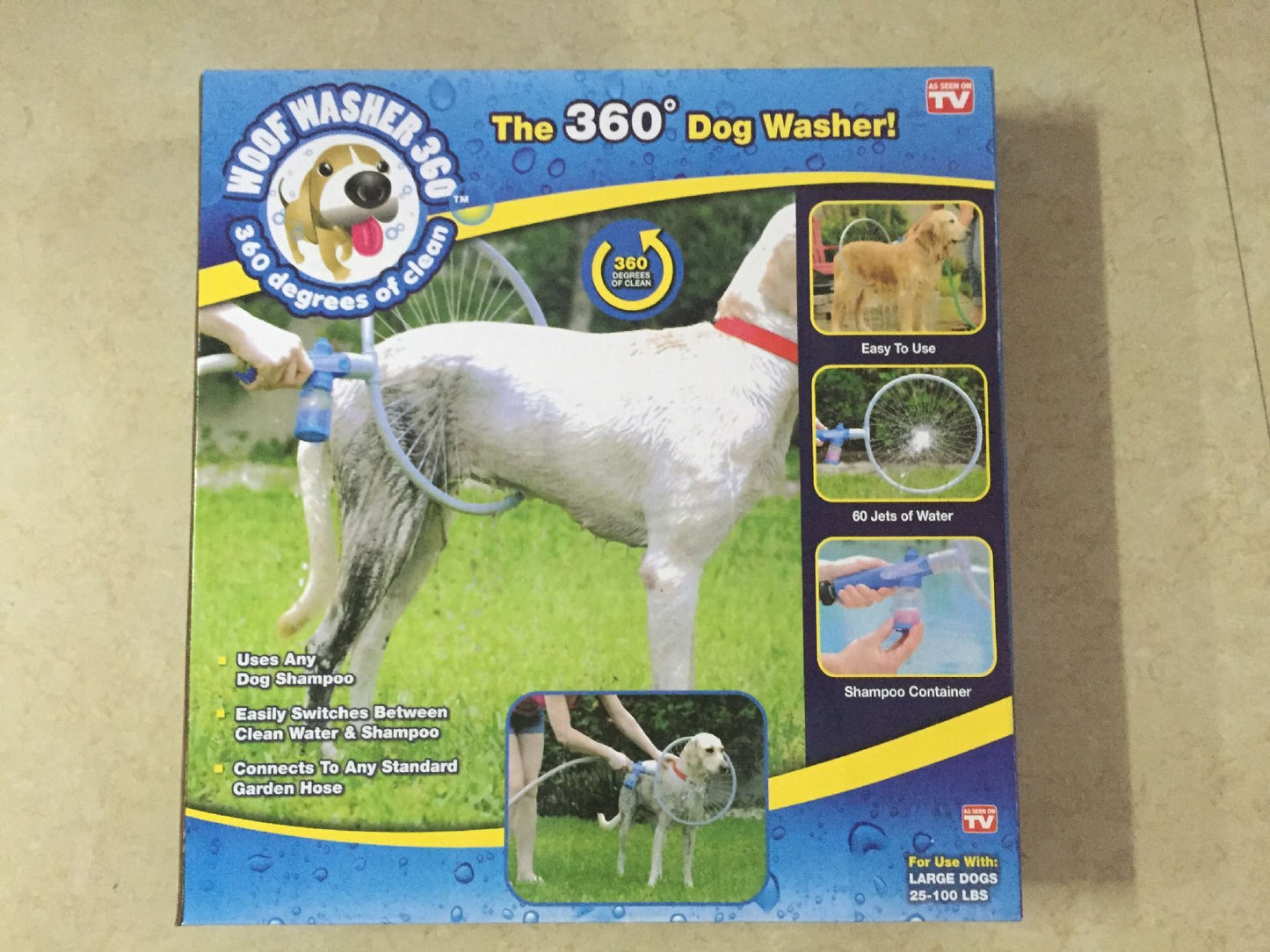 360 Graders Hund Tvätt
