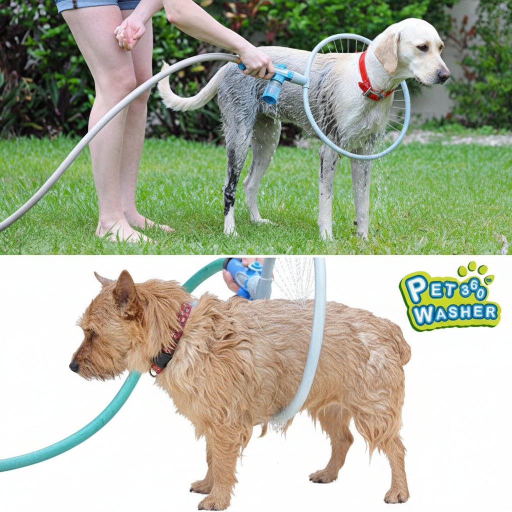 360 graders hunddusch för vattenslang