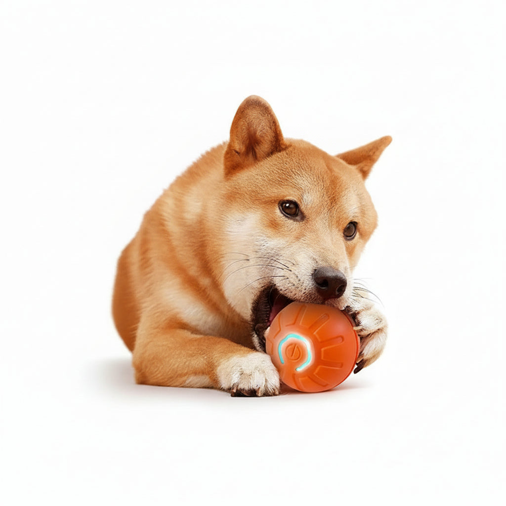 Interaktiv leksaksboll för hund och katt